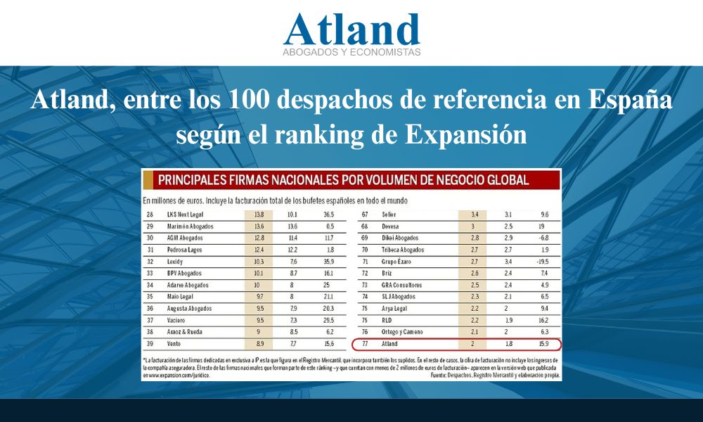 Destacado por Expansión Jurídico en el ranking 2025